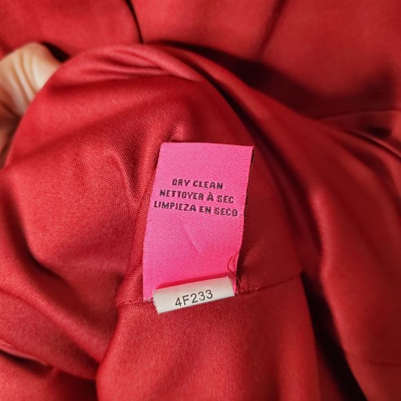 Betsey Johnson Red Rayon Sleeveless Dress with Back Zipper Size 12 - Picture 12 of 12